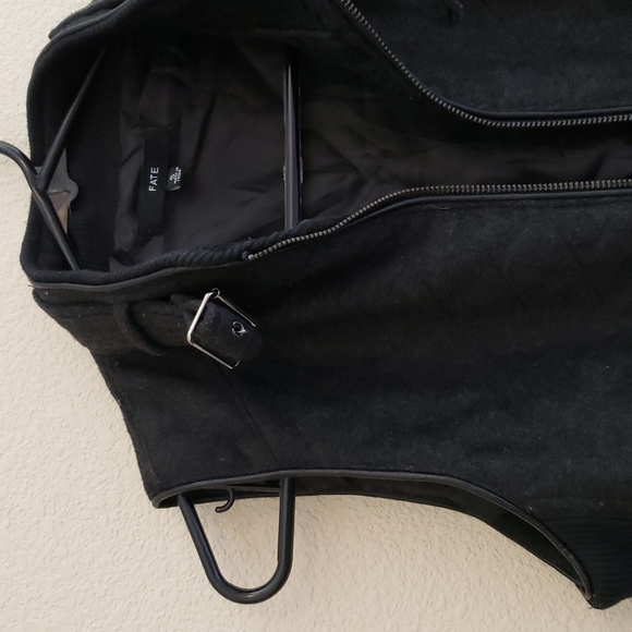 Fate | Rowen Wool Blend Quilted Vest | Black | Size S | Gently Used - Picture 4 of 16